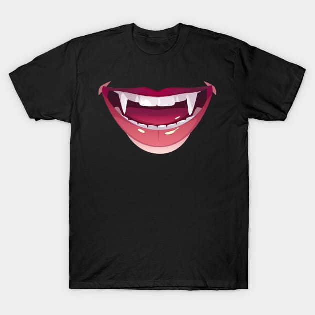 Halloween, Mouth Design T-Shirt by Humais